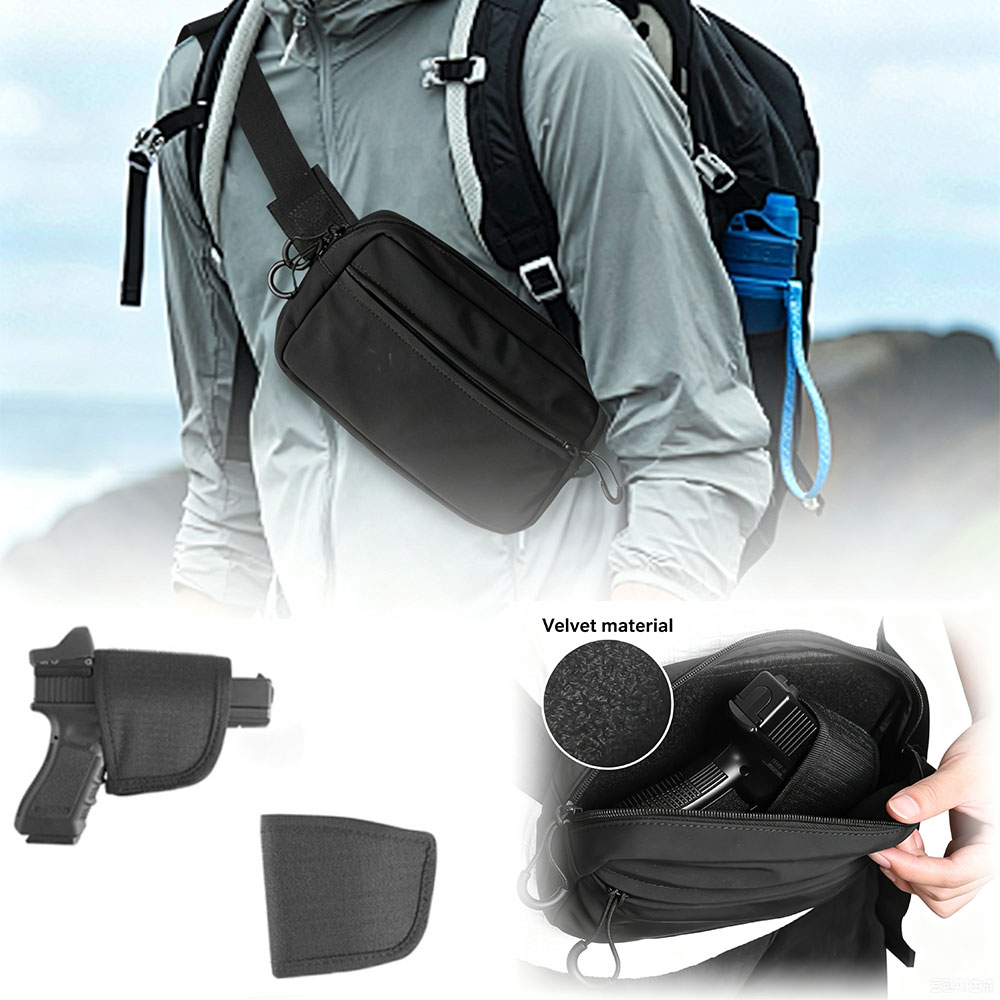 Edc Carry Pistols - Sac banane tactique dissimulé avec étui