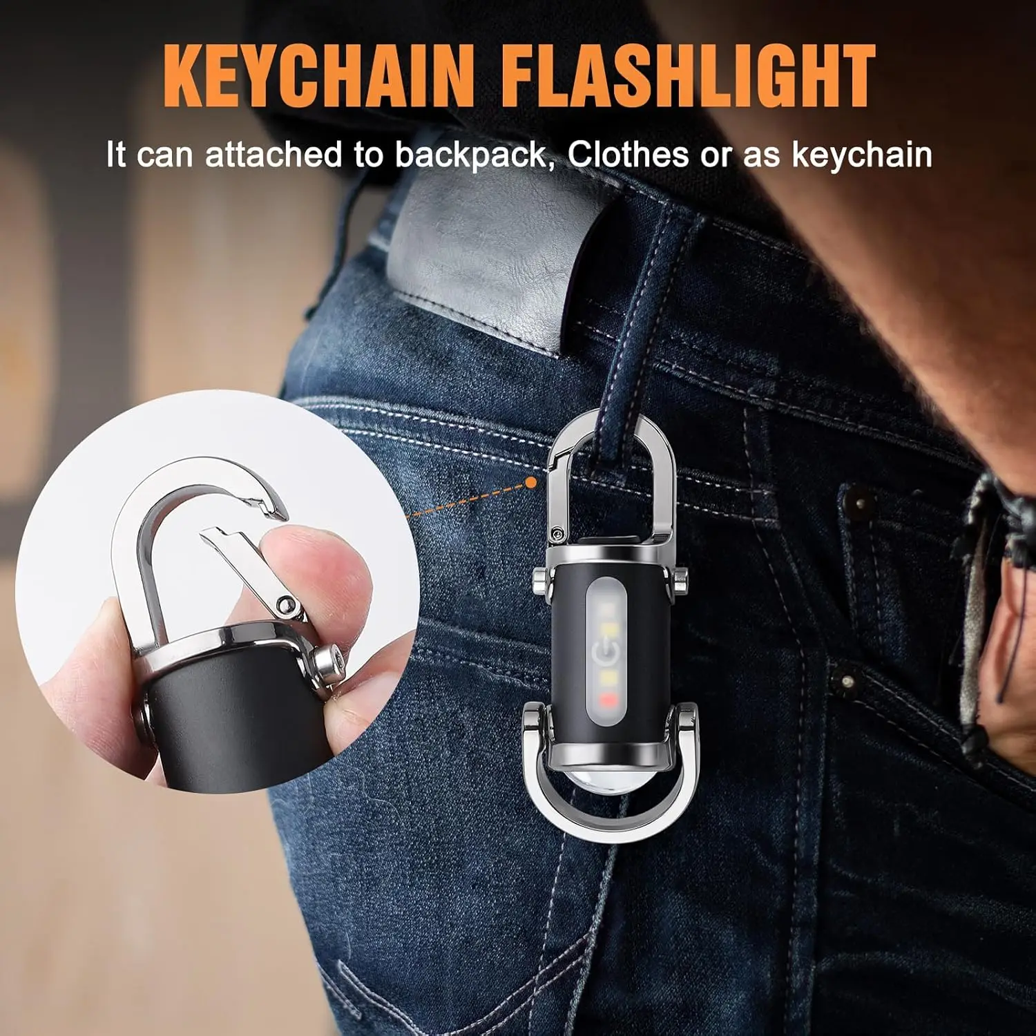 Mini lampe de poche porte-clés - Keychain Flashlight avis et prix