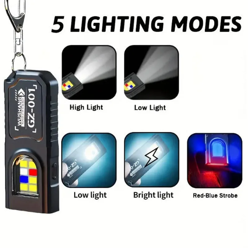 Mini lampe torche LED COB puis - Keychain Flashlight avis et prix