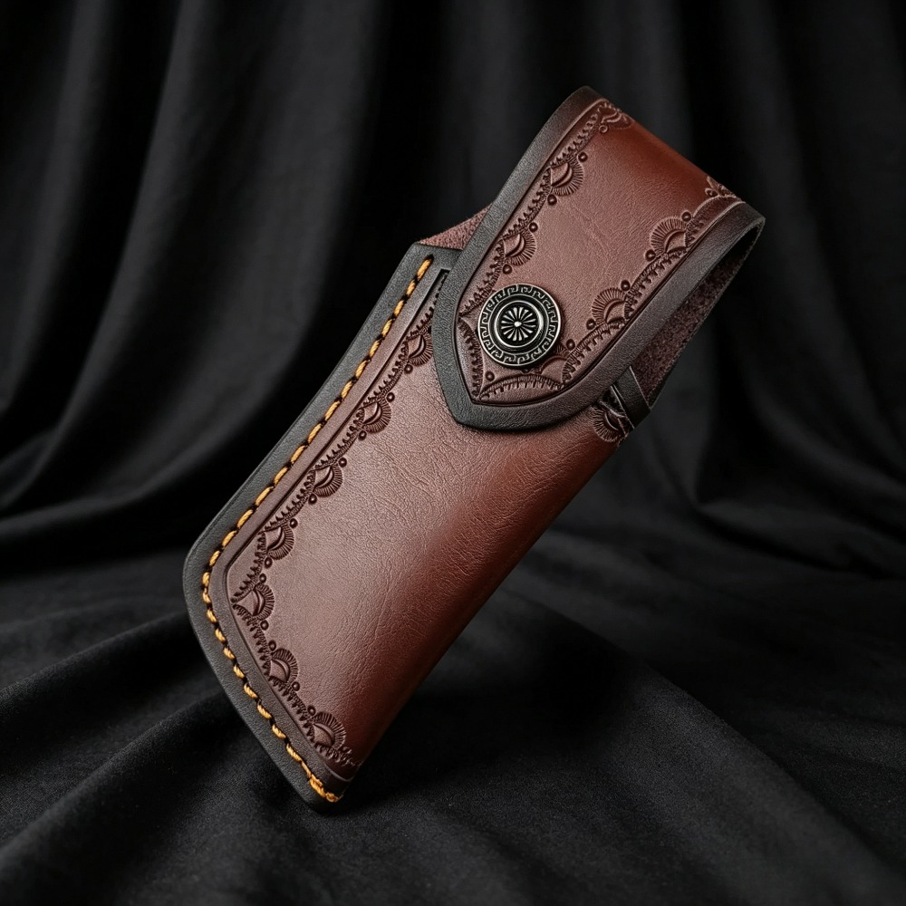 Étui à couteau en cuir véritab - Leather Edc. Carry Pouch avis et prix